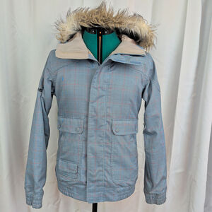 Ladies' Burton Dry Ride Plaid Check Winter Jacket Small